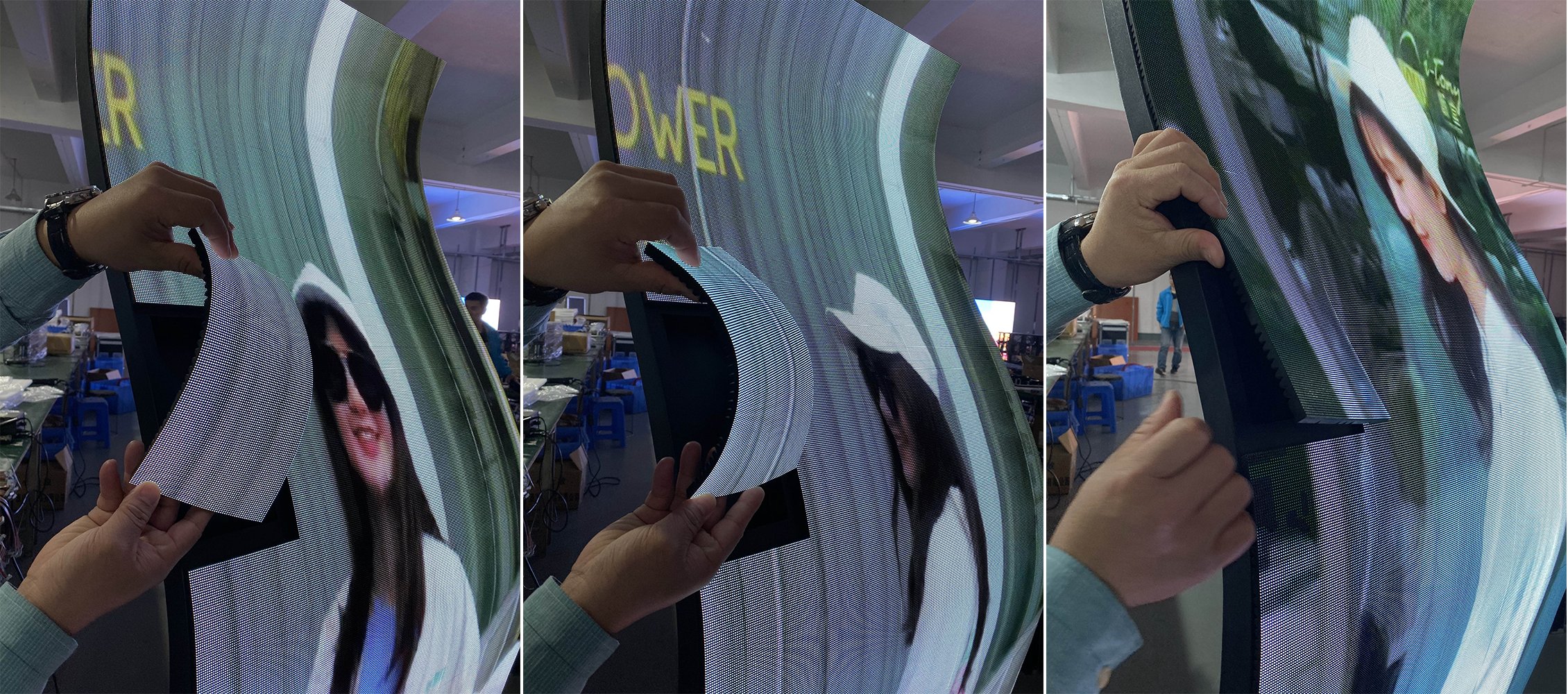  شاشة LED حامل أرضية الملصقات